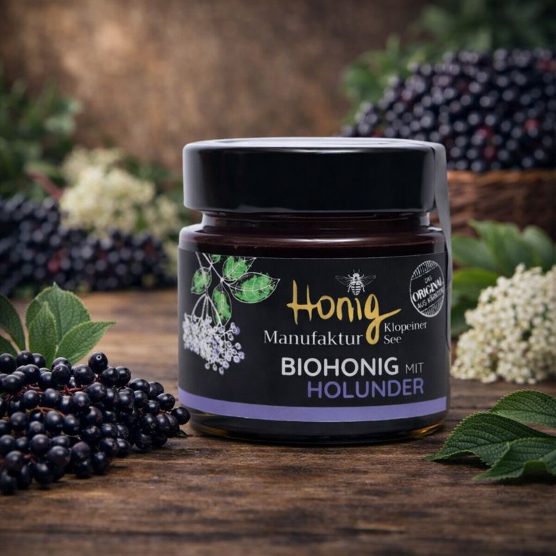 Biohonig mit Holunder 10% | 150 gramm
