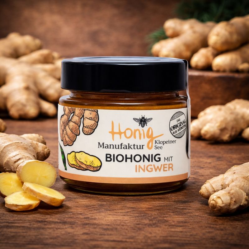 Biohonig mit Ingwer 6% | 150 gramm