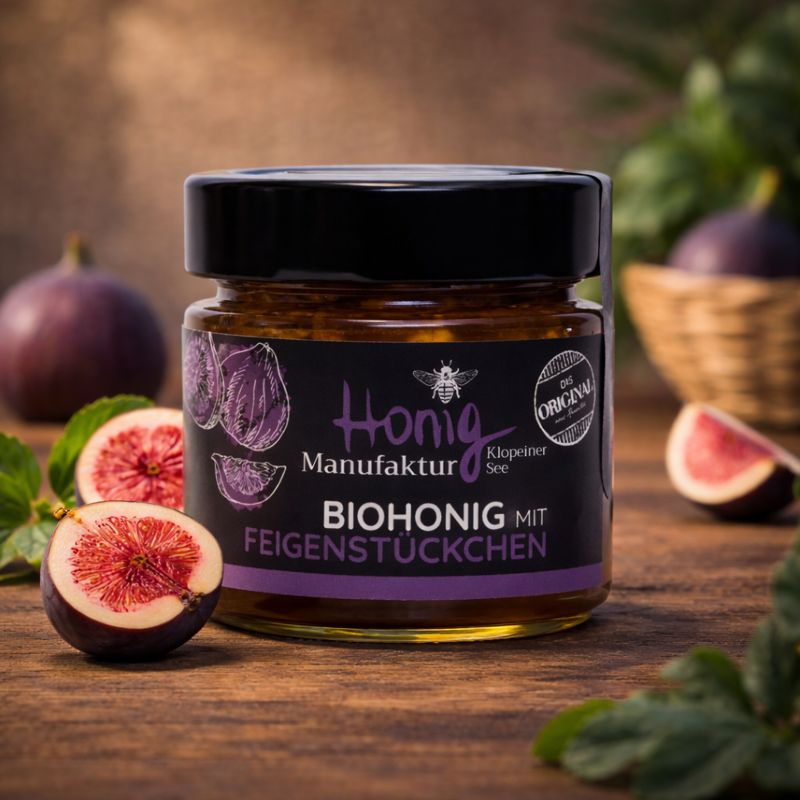 Biohonig mit Feigenstückchen 20% | 150 gramm