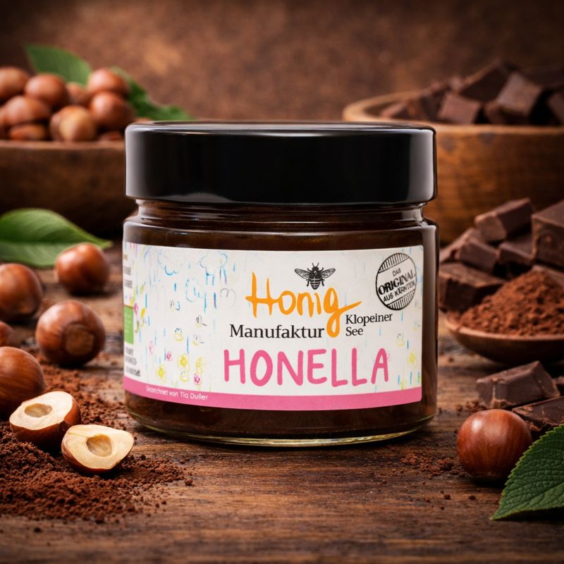 Honella - Biohonig mit Haselnuss 10% und Kakao 2%| 250 gramm