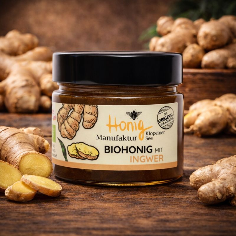 Biohonig mit Ingwer 6% | 250 gramm