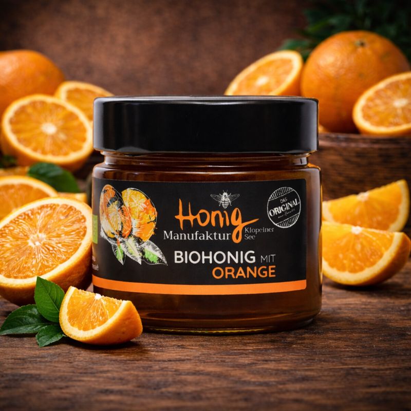 Biohonig mit Orange 14% | 250 gramm