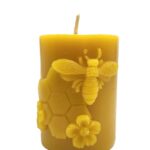 Bienenwachskerze Biene mit Wabe