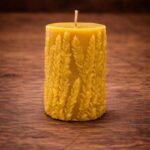 Bienenwachskerze mit Ähren